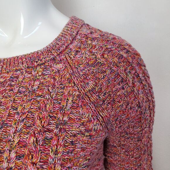 Gap Pink Cable Knit Cotton Sweater - Picture 5 of 9